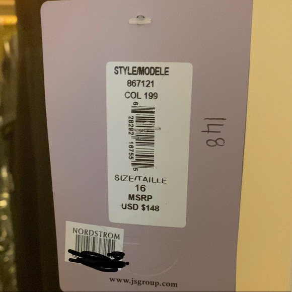 JS Collection Illusion Yoke Asymmetrical Dress - Picture 6 of 6